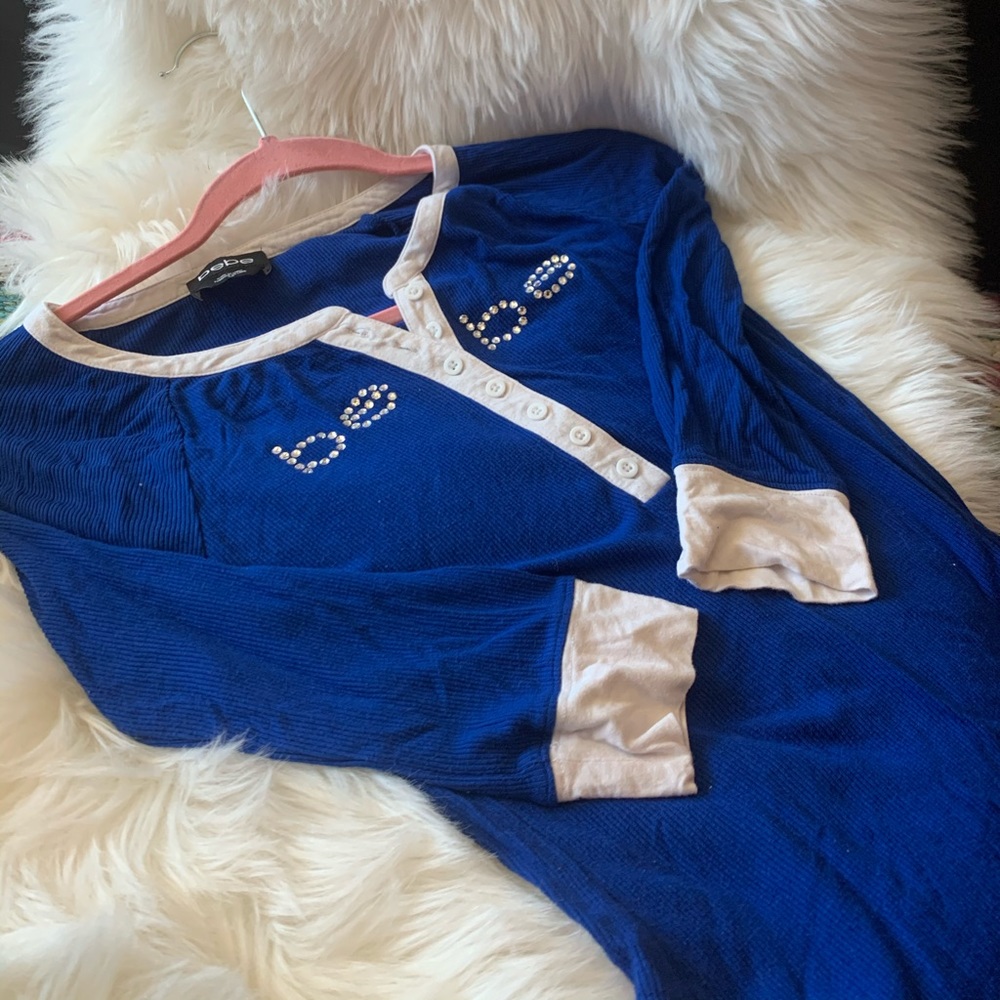 Bebe middle sleeve shirt